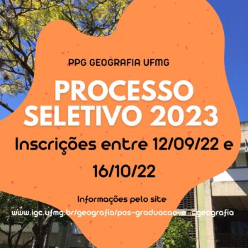 Processo Seletivo PPG Geografia - Entrada 2023